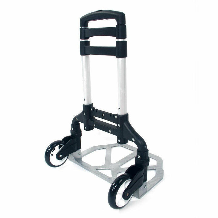 80KG Heavy Duty Foldable Hand Sack Truck Barrow Cart Trolley Cart Castor Wheels freeshipping - Goxom