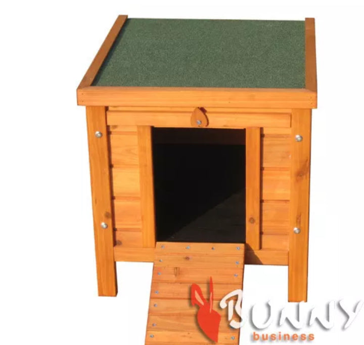 OUTDOOR WOODEN CAT HOUSE / SMALL DOG ENCLOSURE RUN RUNS CHICKEN DUCK TORTOISE - Goxom