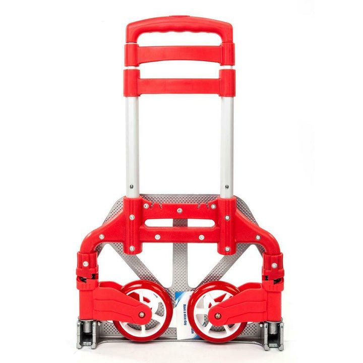 80KG Heavy Duty Foldable Hand Sack Truck Barrow Cart Trolley Cart Castor Wheels freeshipping - Goxom